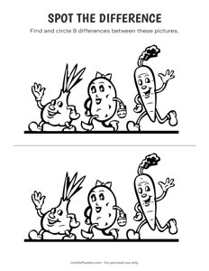 Veggies - Spot the Difference