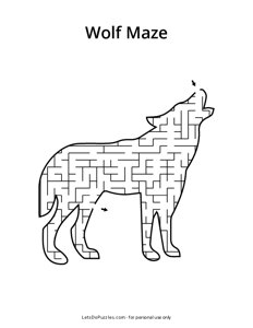 Wolf Shaped Maze