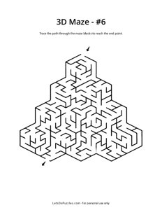 3D Cube Maze - 6