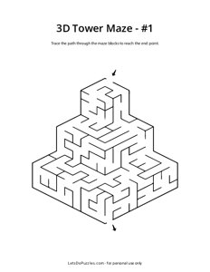 3D Tower Maze - 1