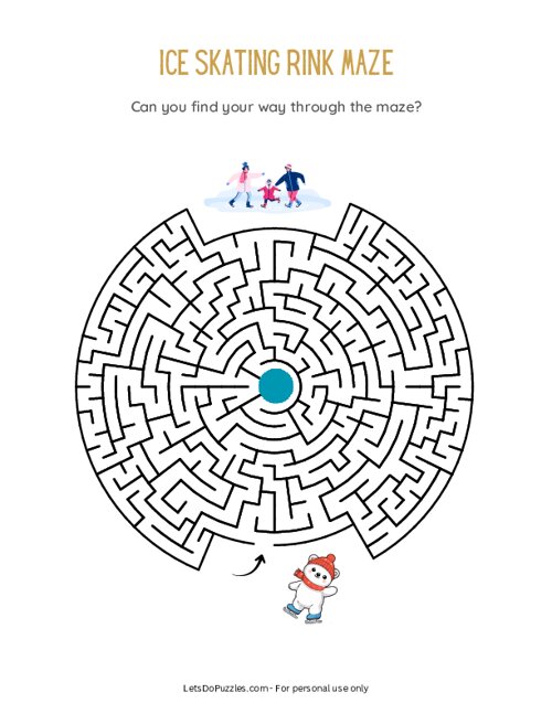 Ice Skating Rink Maze