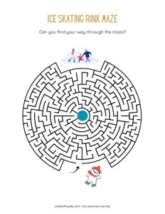 Ice Skating Rink Maze