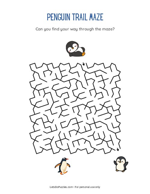 Penguin Trail Maze