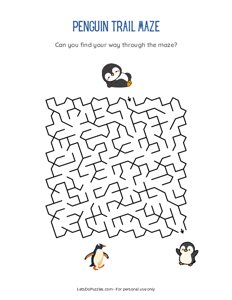 Penguin Trail Maze