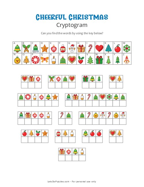 Cheerful Christmas Cryptogram