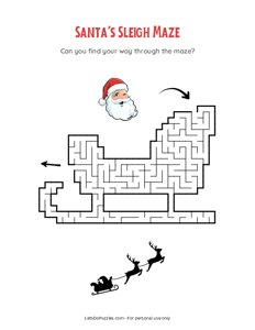 Santas Sleigh Maze