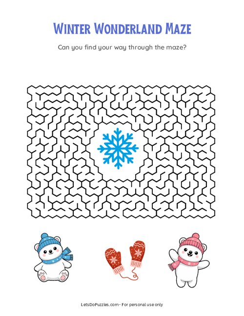 Winter Wonderland Maze