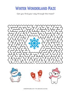 Winter Wonderland Maze