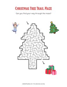 Christmas Tree Trail Maze