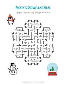 Frostys Snowflake Maze
