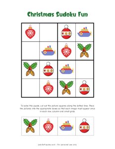 Christmas Fun Picture Sudoku