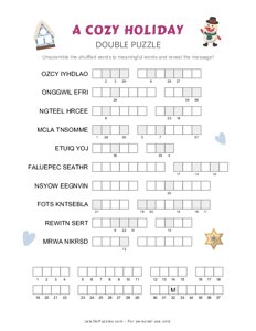 A Cozy Holiday Double Puzzle