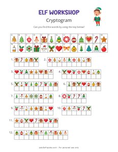 Elf Workshop Cryptogram