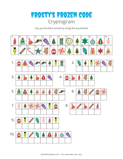 Frostys Frozen Code Cryptogram