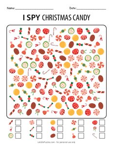 I Spy Christmas Candy