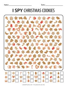 I Spy Christmas Cookies