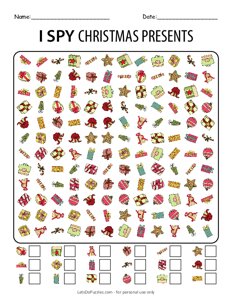 I Spy Christmas Presents