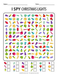I Spy Christmas Lights