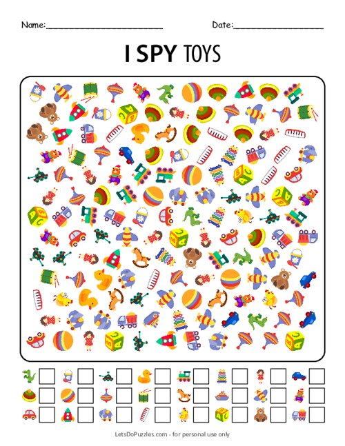 I Spy Christmas Toys