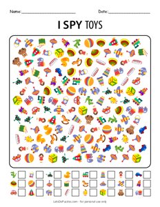 I Spy Christmas Toys