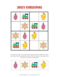 Jolly Christmas Picture Sudoku
