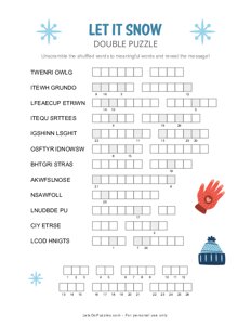 Let It Snow Double Puzzle