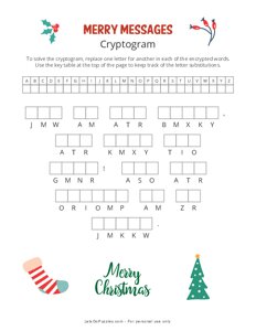 Merry Messages Cryptogram