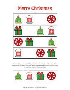 Merry Christmas Picture Sudoku