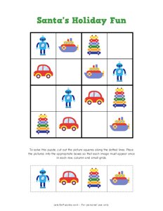 Santas Holiday Picture Sudoku