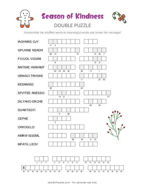 Season of Kindness Double Puzzle