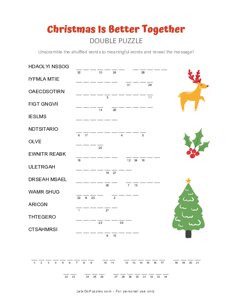 Christmas is Better Together Double Puzzle
