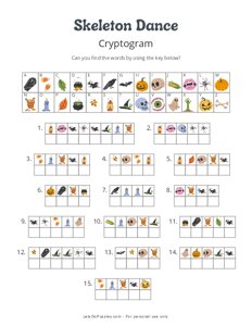 Skeleton Dance Picture Cryptogram
