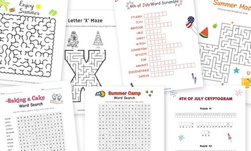 printable puzzle games for kids