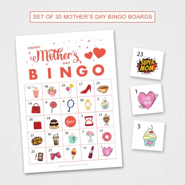 Printable Mother's Day Bingo