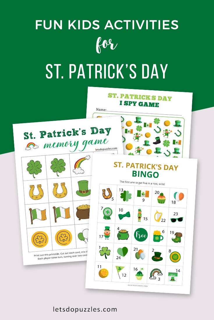 St. Patrick's Day Activities for Kids Printable