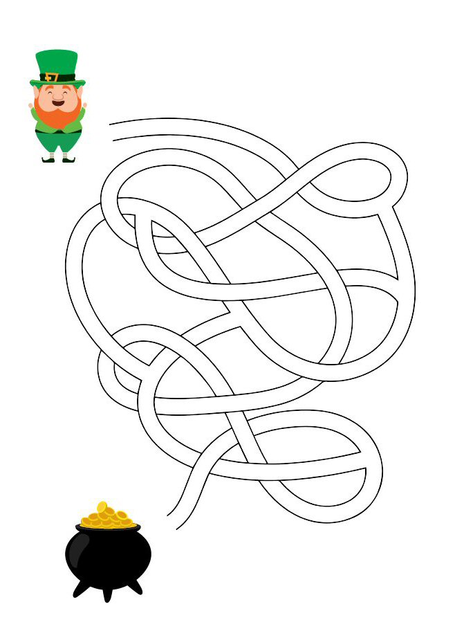 Free Printable St. Patrick's Day Mazes for Kids