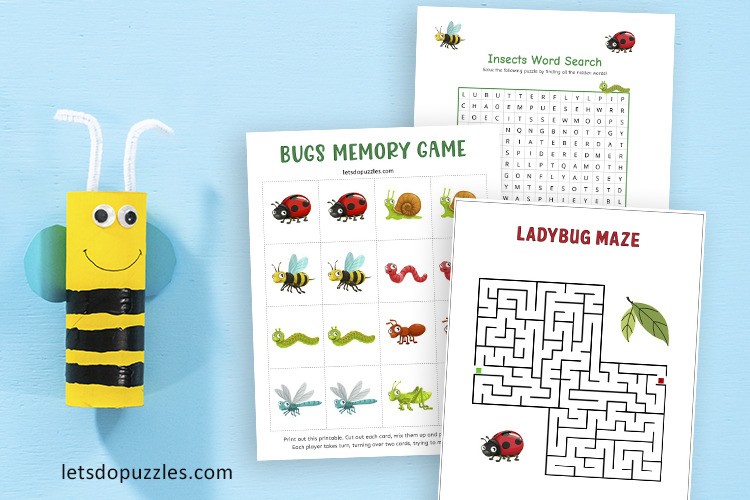 Free Printable Bug and Insect Activities for Kids