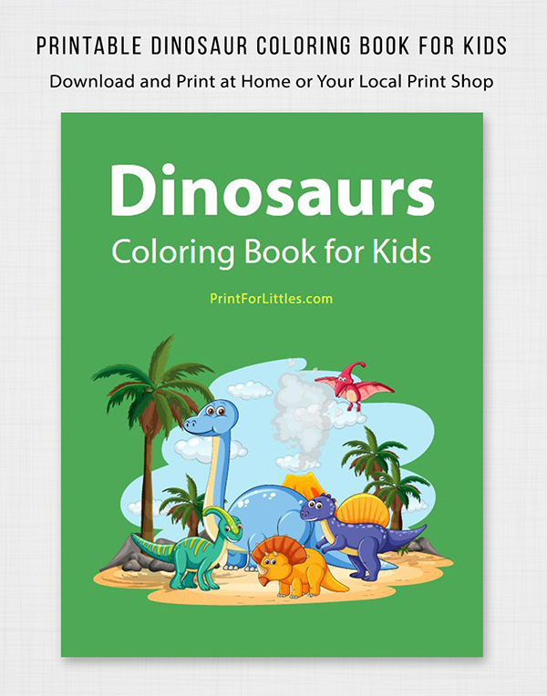Dinosaur Coloring Printable Book